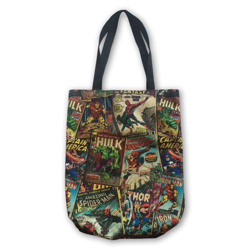 Marvel Comics Retro Collection Canvas Shopper Tote Bag